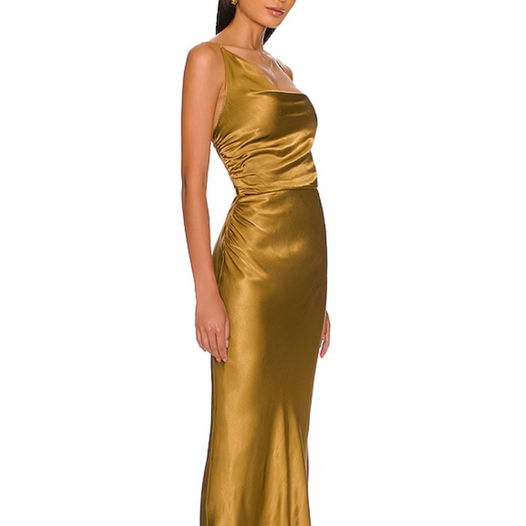 Shona Joy Giorgia Asymmetrical Midi Dress - Picture 2 of 6